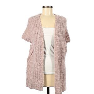 Lauren Conrad fuzzy light pink cardigan